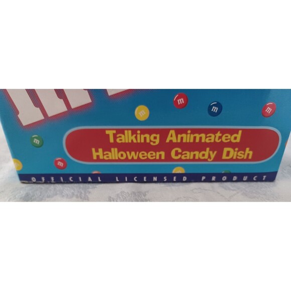 VINTAGE M&M'S TALKING ANIMATED HALLOWEEN CANDY DISH NIB - Picture 10 of 12